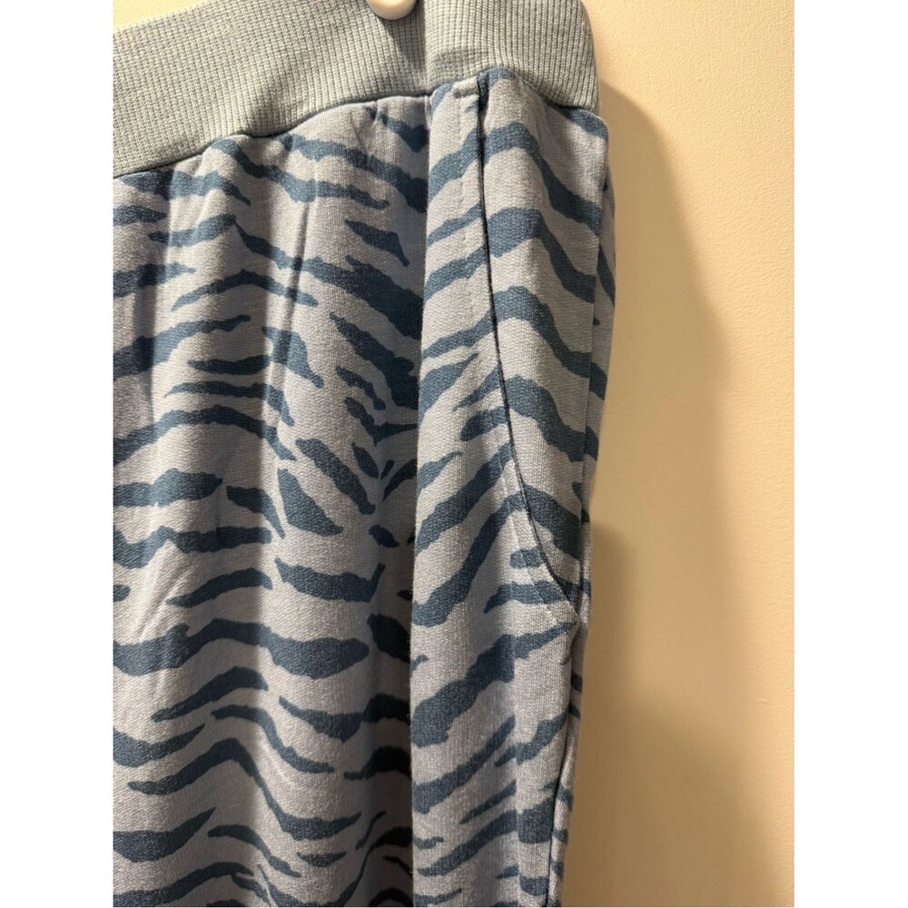 All Worthy Blue Zebra Print Lounge Pants - Relaxed Fit - Picture 3 of 8